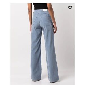 NWT $325 Re/Done 70 Ultra High Rise Wide Leg  Cotton Corduroy pants Conscious 24